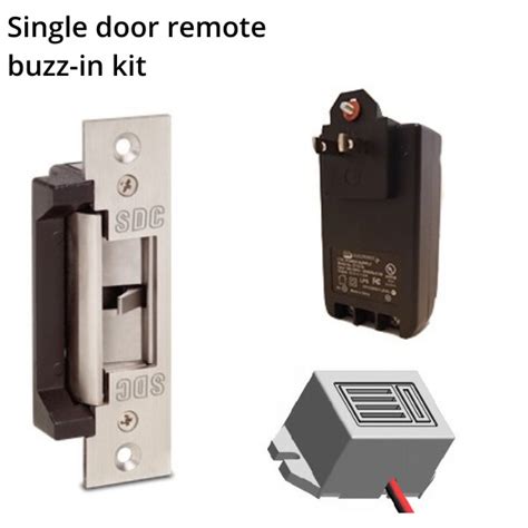 single door remote buzz in kit